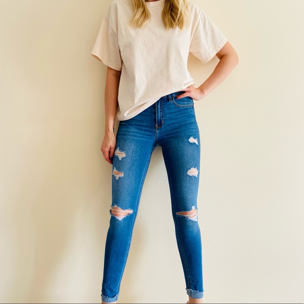 Hollister Women's High Rise Jeans - Blue